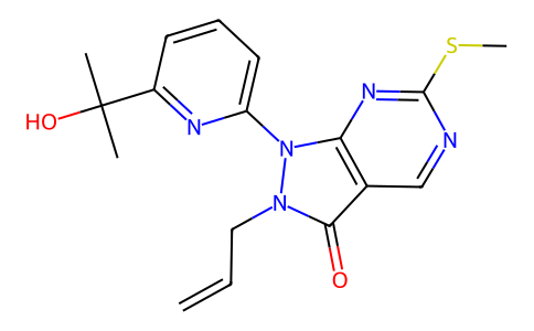 1-[6-(2-hydroxypropan-2-yl)pyridin-2-yl]-6-(methylsulfanyl)-2-(prop-2-en-1-yl)-1H,2H,3H-pyrazolo[3,4